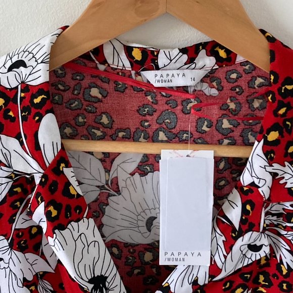 BNWT Matalan Women's Animal Print & Floral Lightweight Summer Blouse UK Size 14 - Picture 10 of 12